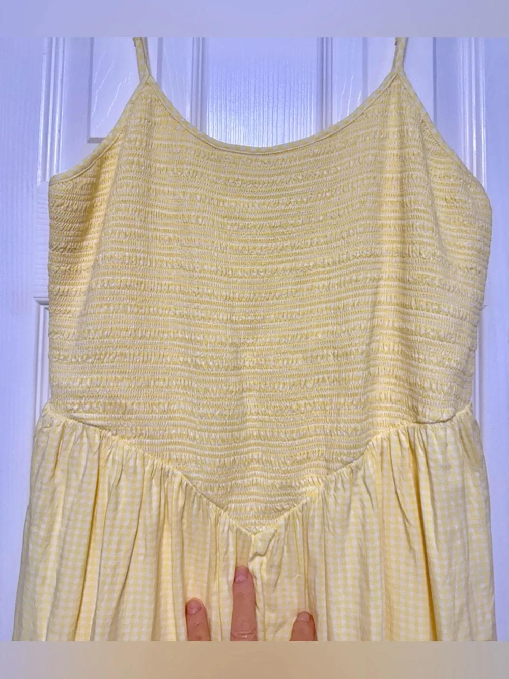 a new day Yellow Smocked Tank Midi Dress - Picture 6 of 8